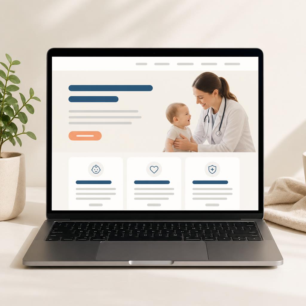Modern Clinic website design preview